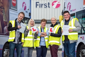 First Glasgow bus drivers